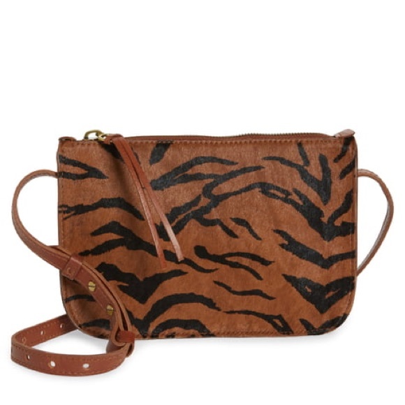 Madewell Handbags - MADEWELL Simple Crossbody Bag Zebra Calf Hair NWT